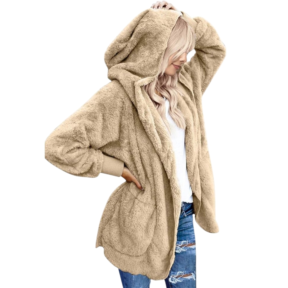 LookbookStore Cozy Oversized Hooded Fleece Jacket